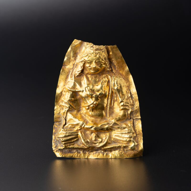 Plaque with a Seated Crowned Figure