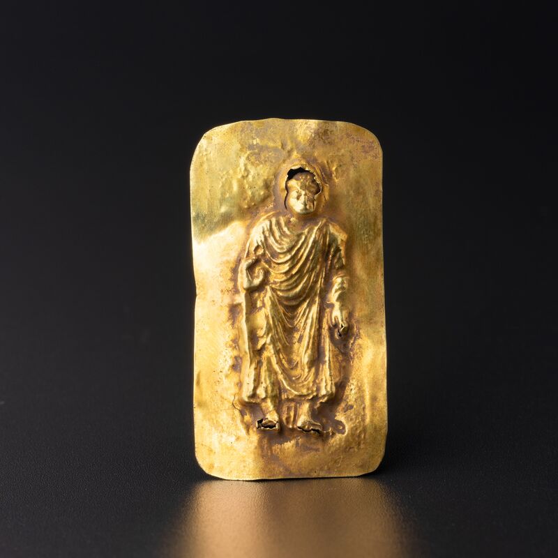 Small Plaque with a Standing Buddha